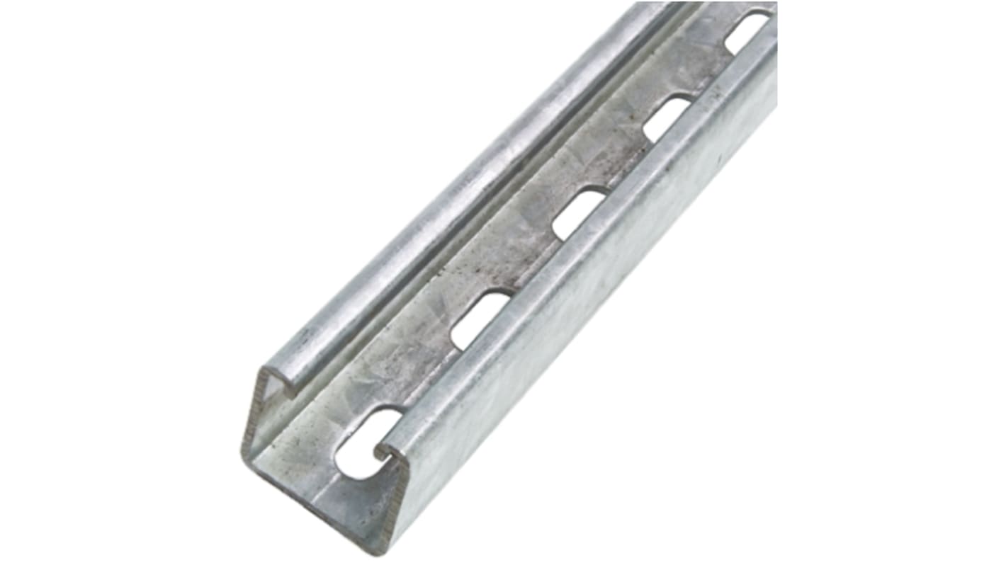 Profilato A taglio in Acciaio galvanizzato Unistrut, dimensioni 41 x 41mm, 2m di lunghezza