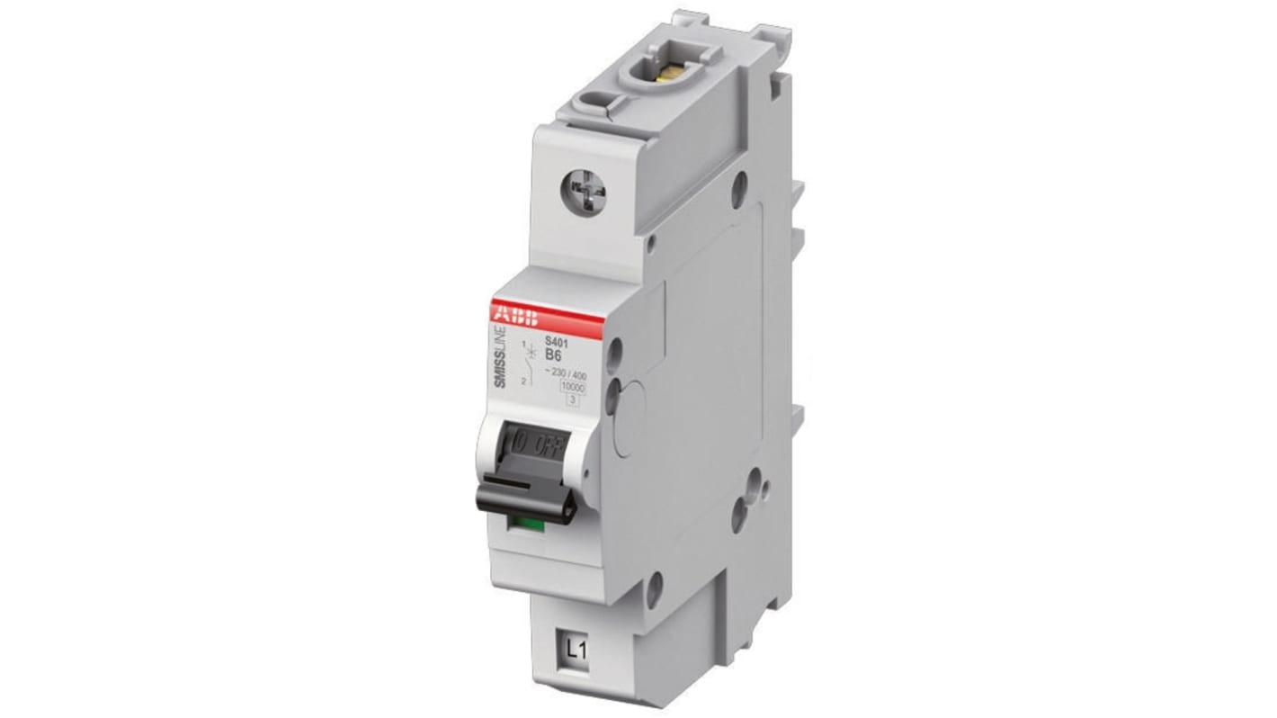 ABB SMISSLINE TP S400M MCB, 1P, 32A Curve C, 230V AC, 60V DC, 10 kA Breaking Capacity