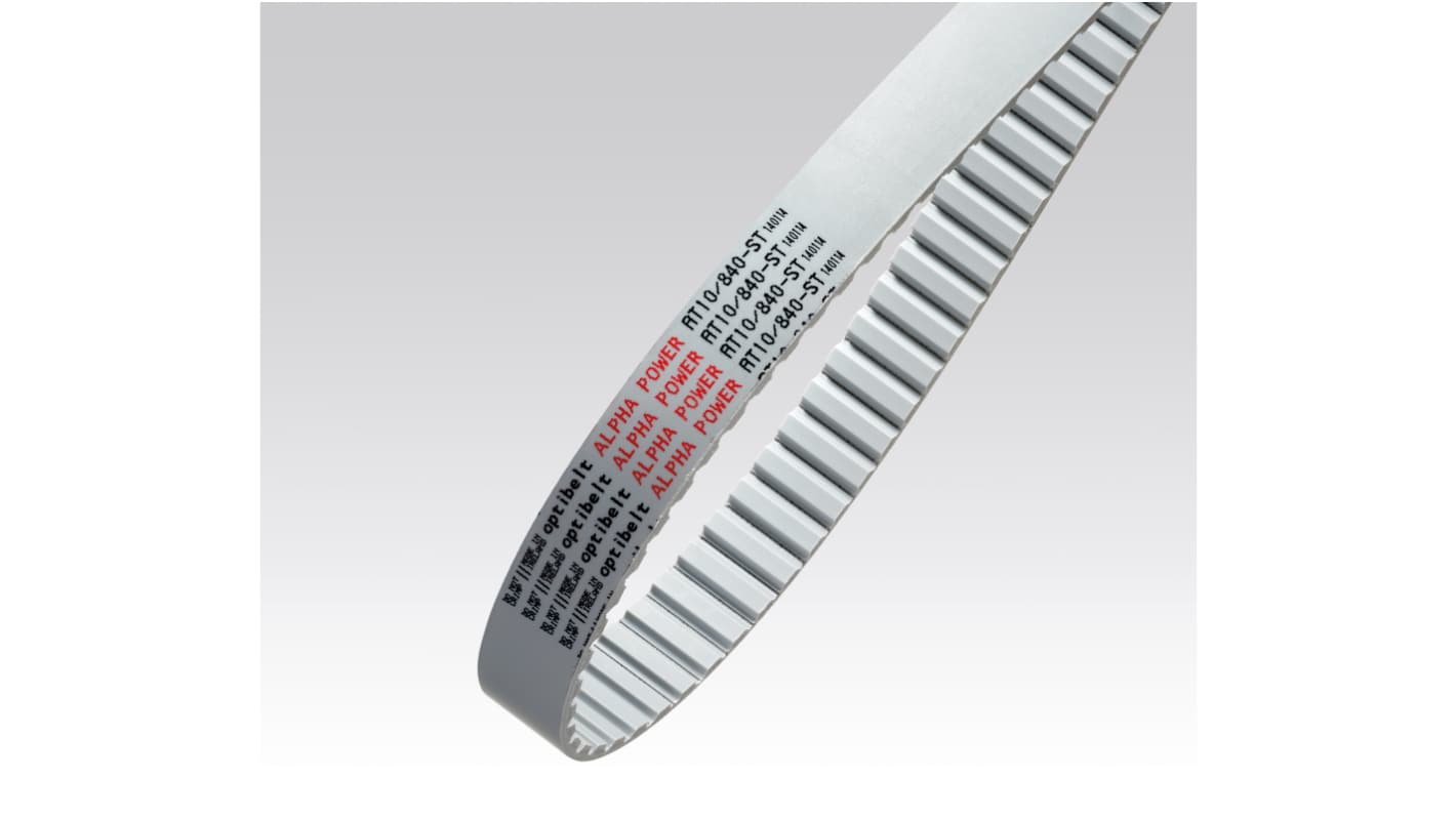 OPTIBELT 132齿正时皮带, 1320mm长, ALPHA POWER系列, 25mm宽, 10mm节距, 2.5mm齿高, PU制