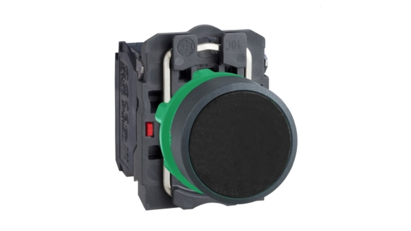 Schneider Electric Harmony Series Push Button, Slow Brake, Panel Mount, 22mm Cutout, SPDT, 600V, IP66, IP67, IP69(IP69K)