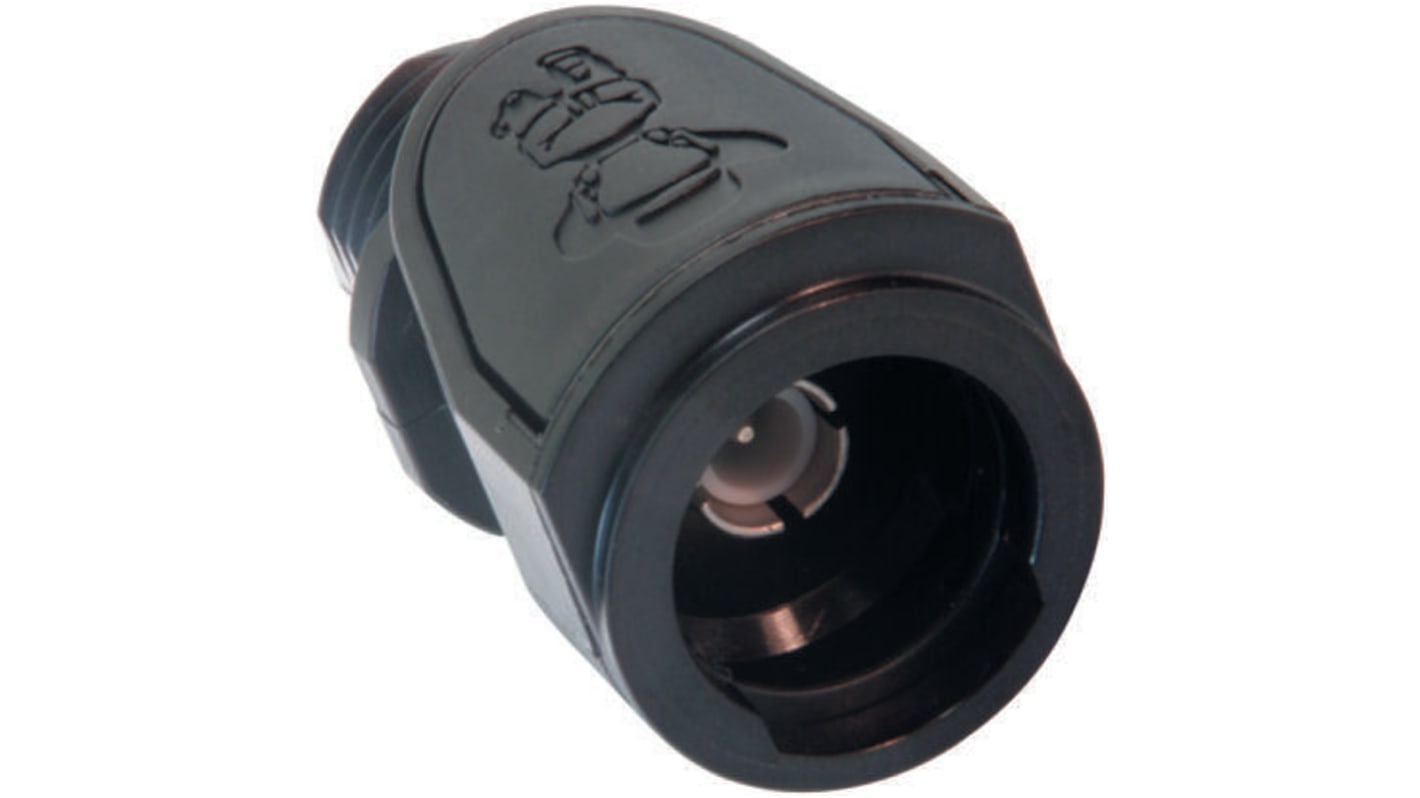 Deutsch, jack Panel Mount Circular Coaxial Connector, Solder Termination, Straight Body