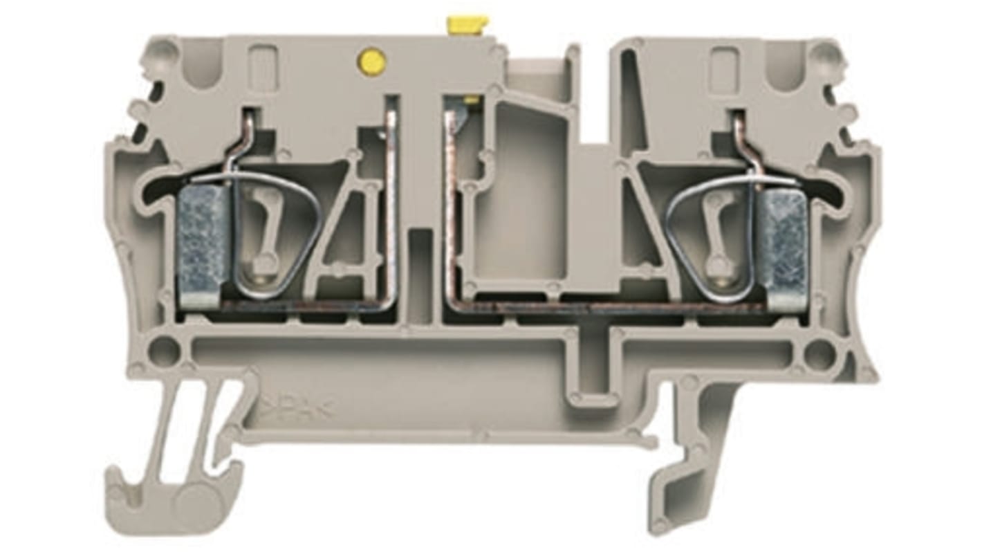 Weidmuller ZTR Series Brown DIN Rail Terminal Block, 2.5mm², Single-Level, Clamp Termination