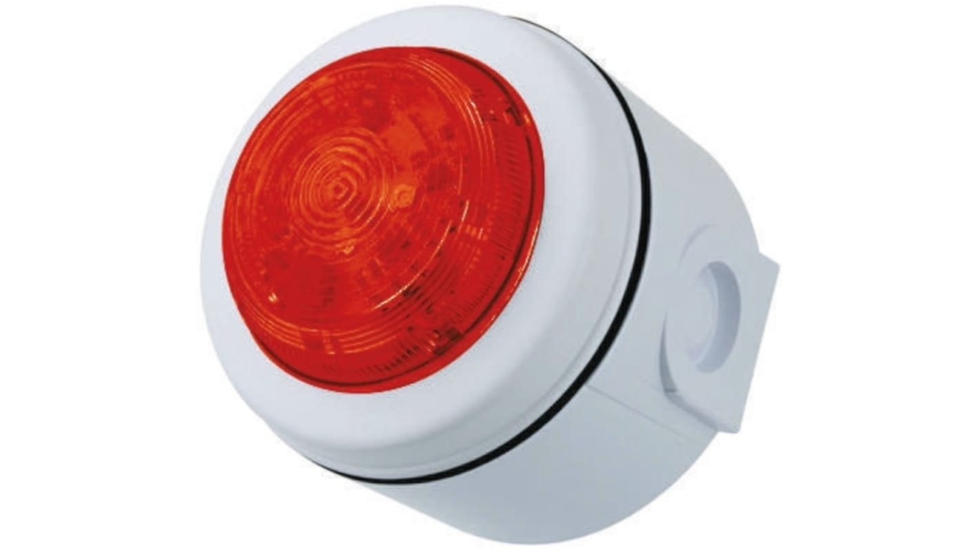 Eaton Series Red Flashing Beacon, 9 → 60 V dc, Surface Mount, LED Bulb
