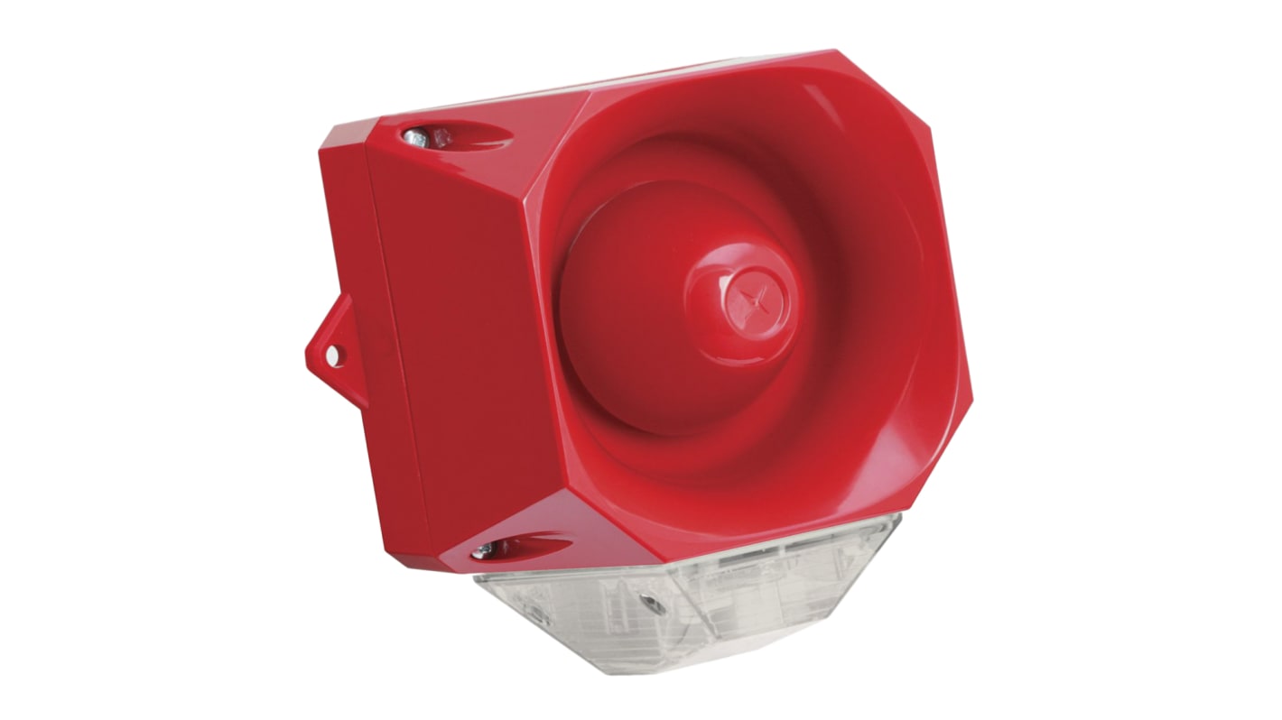 Eaton Series Clear Sounder Beacon, 230 V ac, IP66, Wall Mount, 110dB at 1 Metre