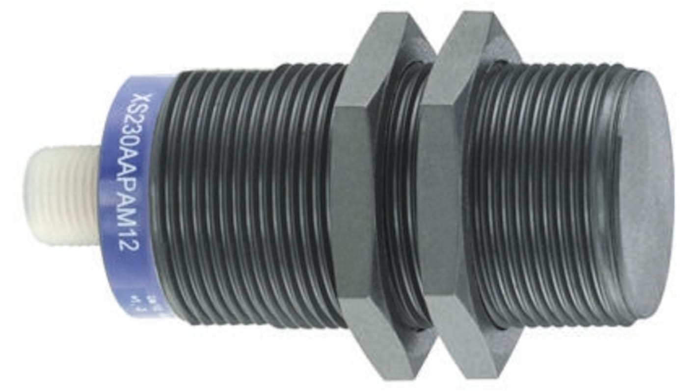 Rs-Online Sensore di prossimità Cilindro filettato Telemecanique Sensors M30 rilevamento 22 mm 12 → 48 V c.c