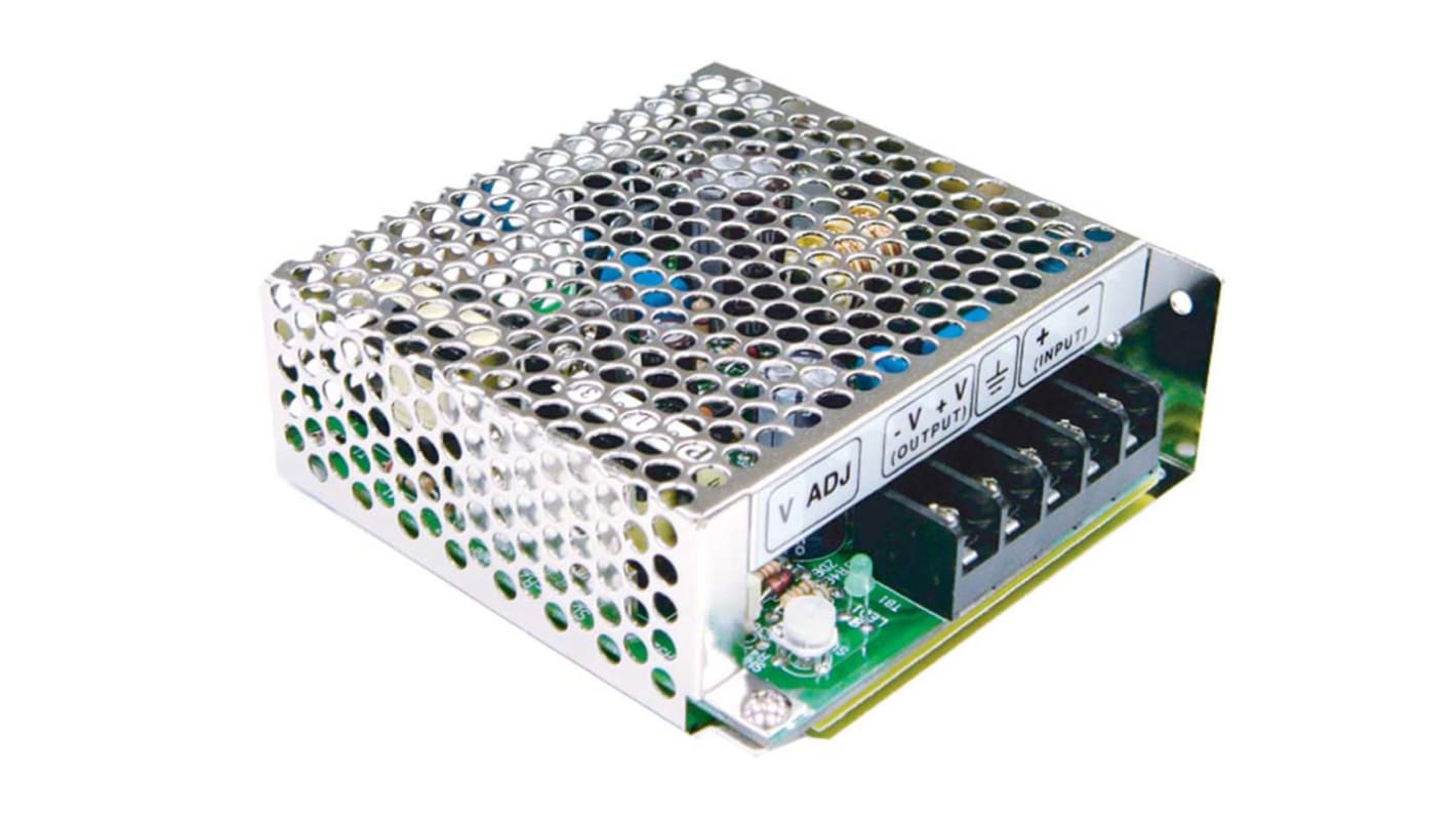MEAN WELL DC-DC Converter, 5V dc/ 5A Output, 9.2 → 18 V dc Input, 25W, Chassis Mount, +60°C Max Temp -10°C Min