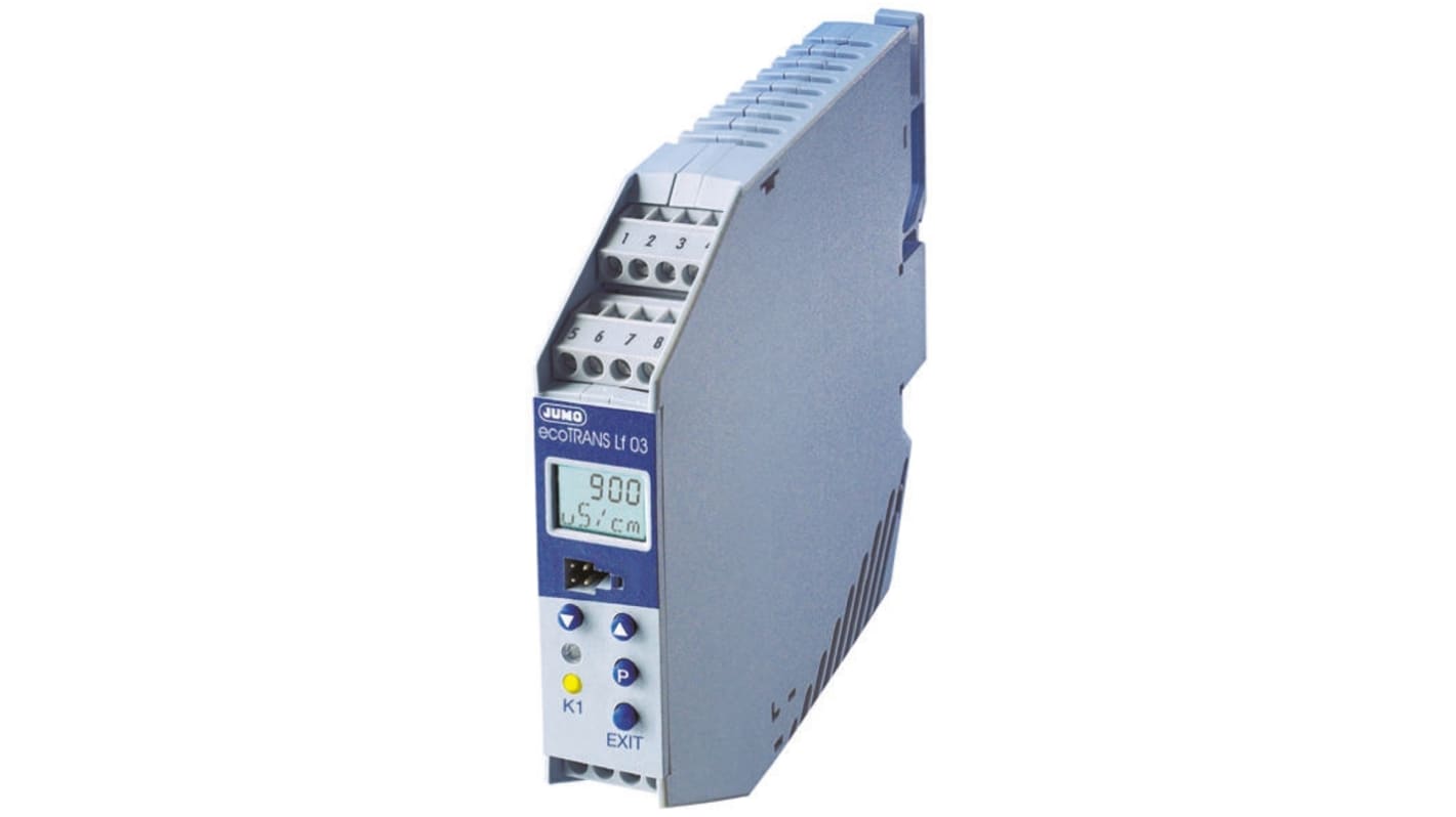 Jumo ecoTRANS Series Signal Conditioner, Conductivity, Temperature Input, Current, Voltage Output, 20 → 30V dc