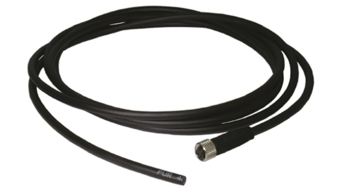 Panasonic Straight Female 4 way M8 to Unterminated Sensor Actuator Cable, 2m