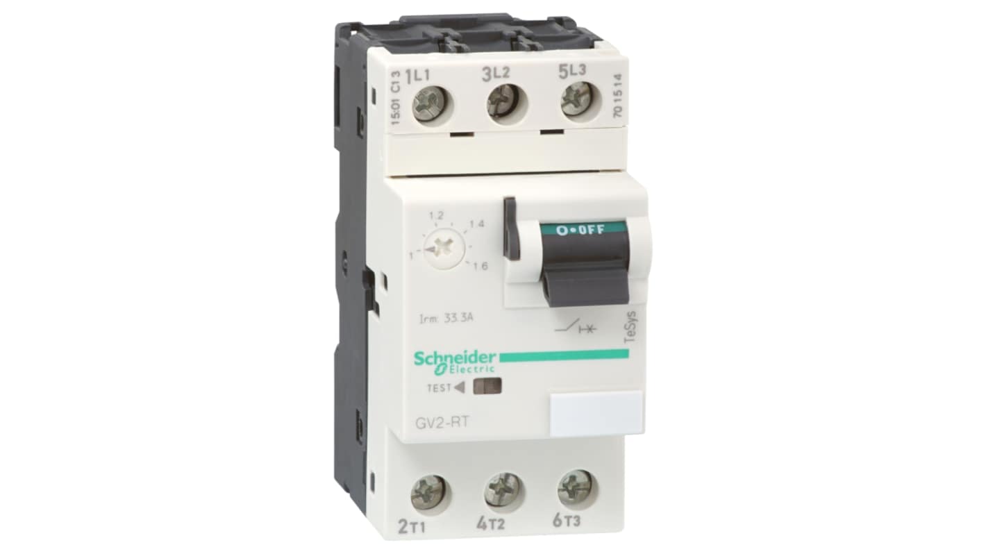 Schneider Electric 0.25 → 0.4 A TeSys Motor Protection Circuit Breaker