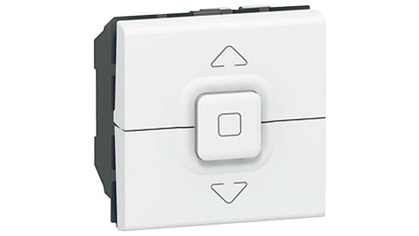 Legrand White Roller Shutter Switch,6A, Mosaic Series