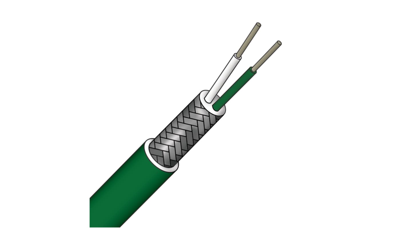 Prosensor PTPS Series Type S Thermocouple Cable/Wire, 25m, PVC Insulation, +105°C Max, 7/0.2mm