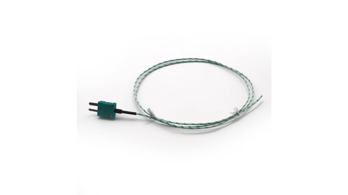 ProsensorVPLJ5 Type J Temperature Sensor 2m Length, 0.5mm Diameter, -50°C → +450°C