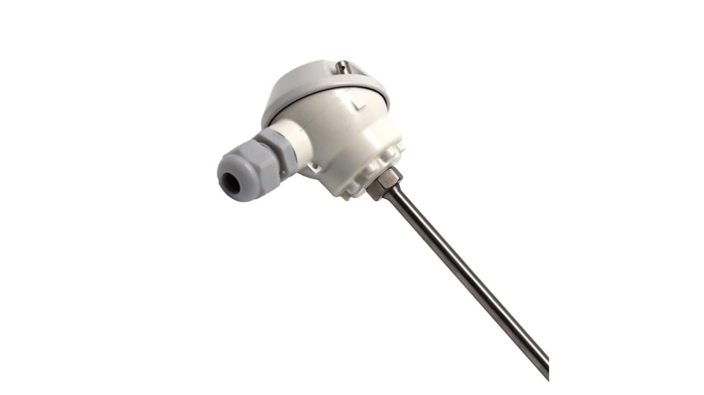 Prosensor PT100 Temperature Probe, 6mm Dia, 100mm Long, 3 Wire, M16, Class A +250°C Max