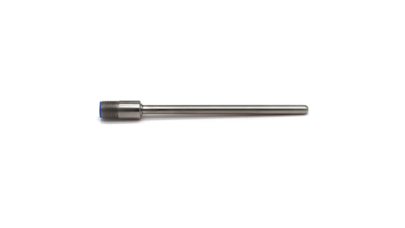Prosensor PT100 Temperature Probe, 6mm Dia, 100mm Long, 3 Wire, M12, Class A +250°C Max