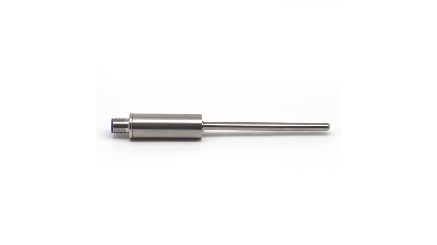 Prosensor PT100 Temperature Probe, 6mm Dia, 300mm Long, 2 Wire, M12, Class A +100°C Max