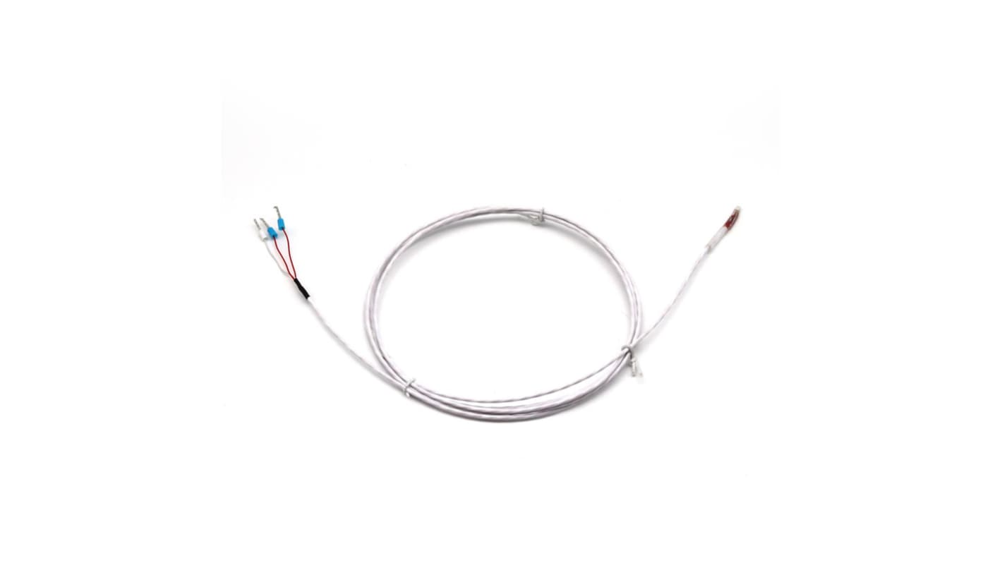 Prosensor PT100 Temperature Probe, 3mm Dia, 2m Long, 3 Wire, Contact, Class A +200°C Max