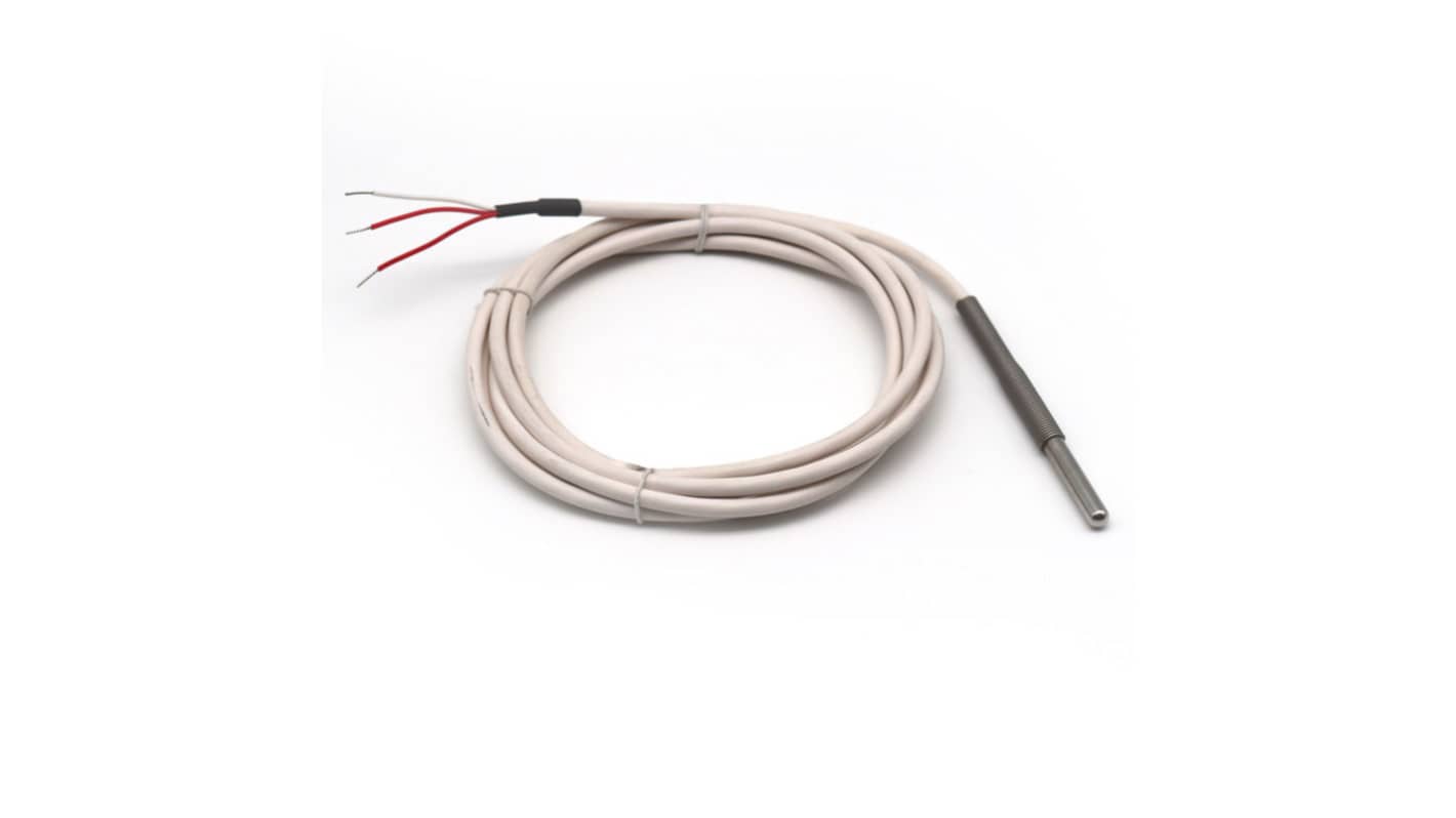 Prosensor PT100 Temperature Probe, 6mm Dia, 150mm Long, 3 Wire, Class A +105°C Max