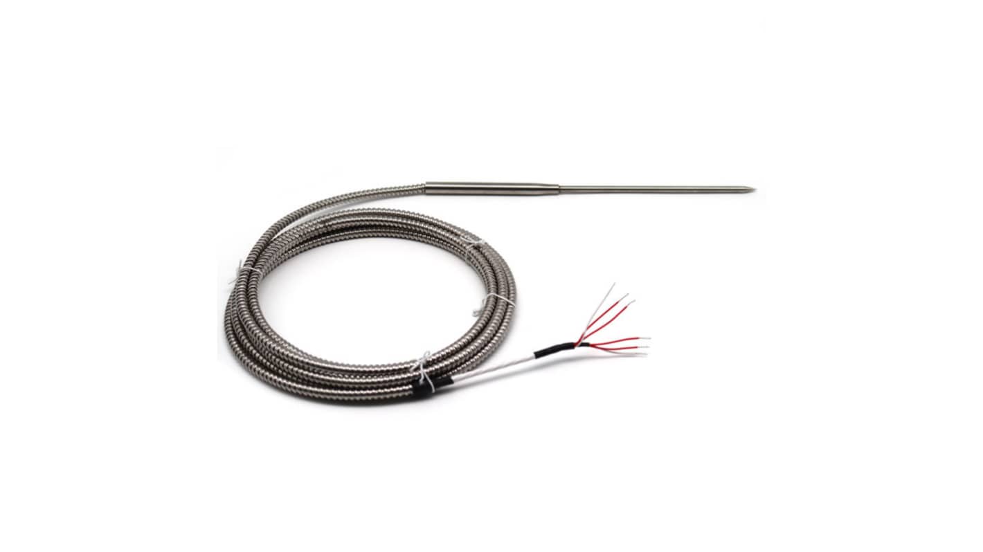 Prosensor PT100 Temperature Tip Probe, 5mm Dia, 150mm Long, 3 Wire, Probe, Class A +250°C Max