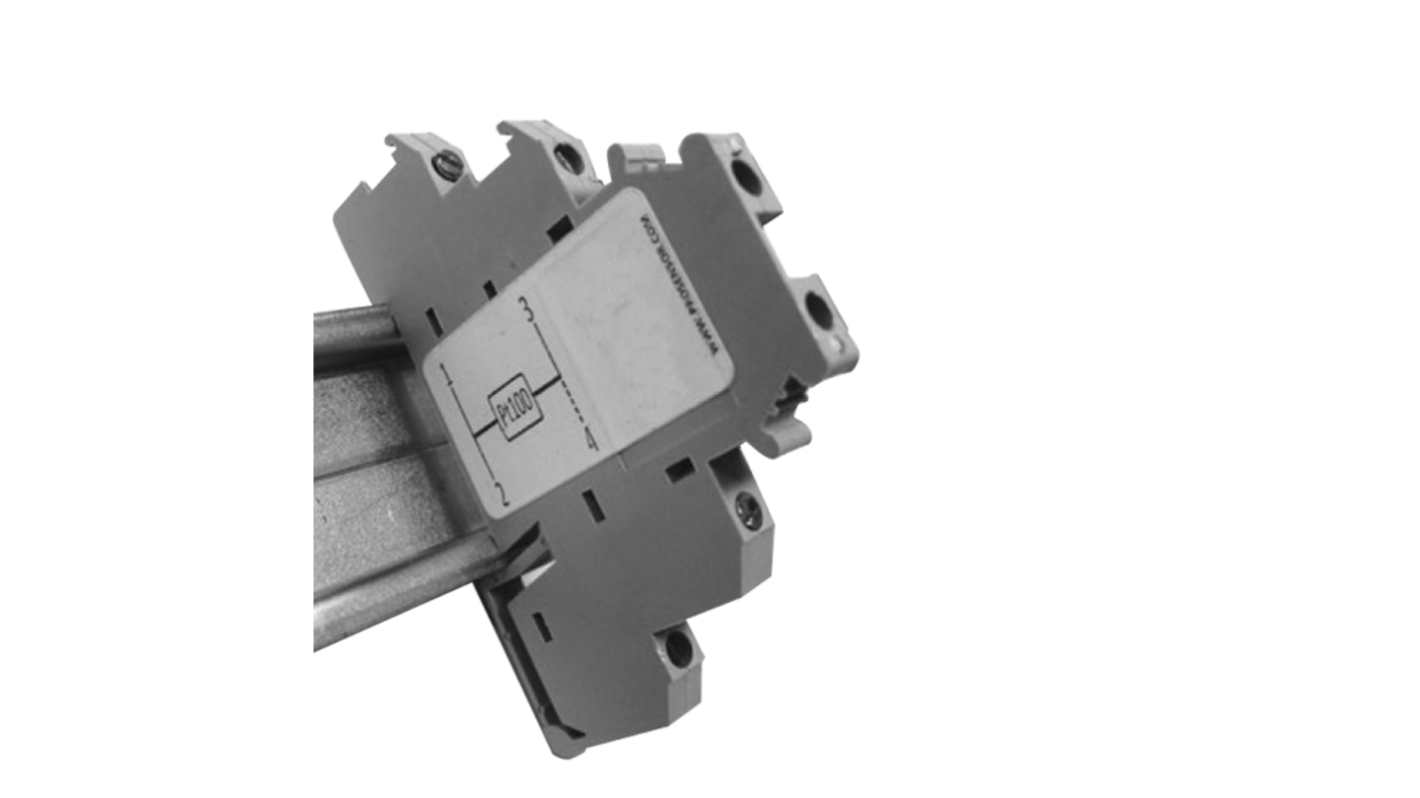 Prosensor PT100 Indoor Temperature Probe, 3 Wire, DIN Rail, Class A +80°C Max