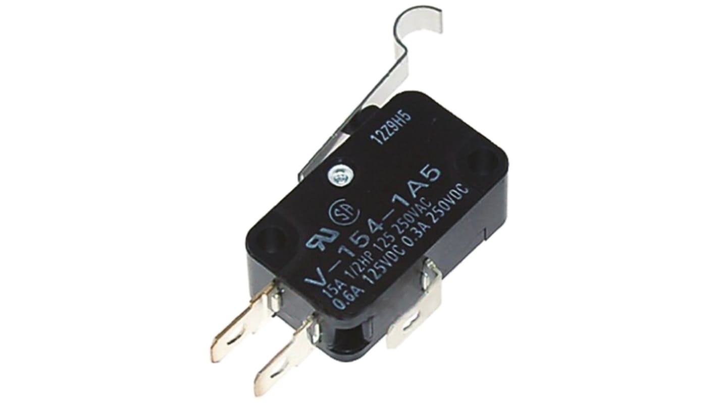 Łącznik Micro z dźwignią z rolką Omron SPDT IP40