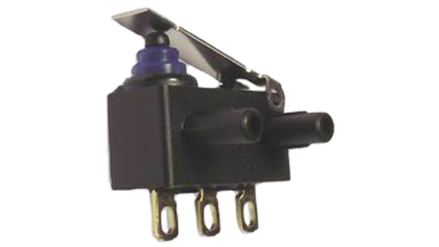 Omron Lever Microswitch, Solder Terminal, 2 A @ 12 V dc, SPDT, IP67