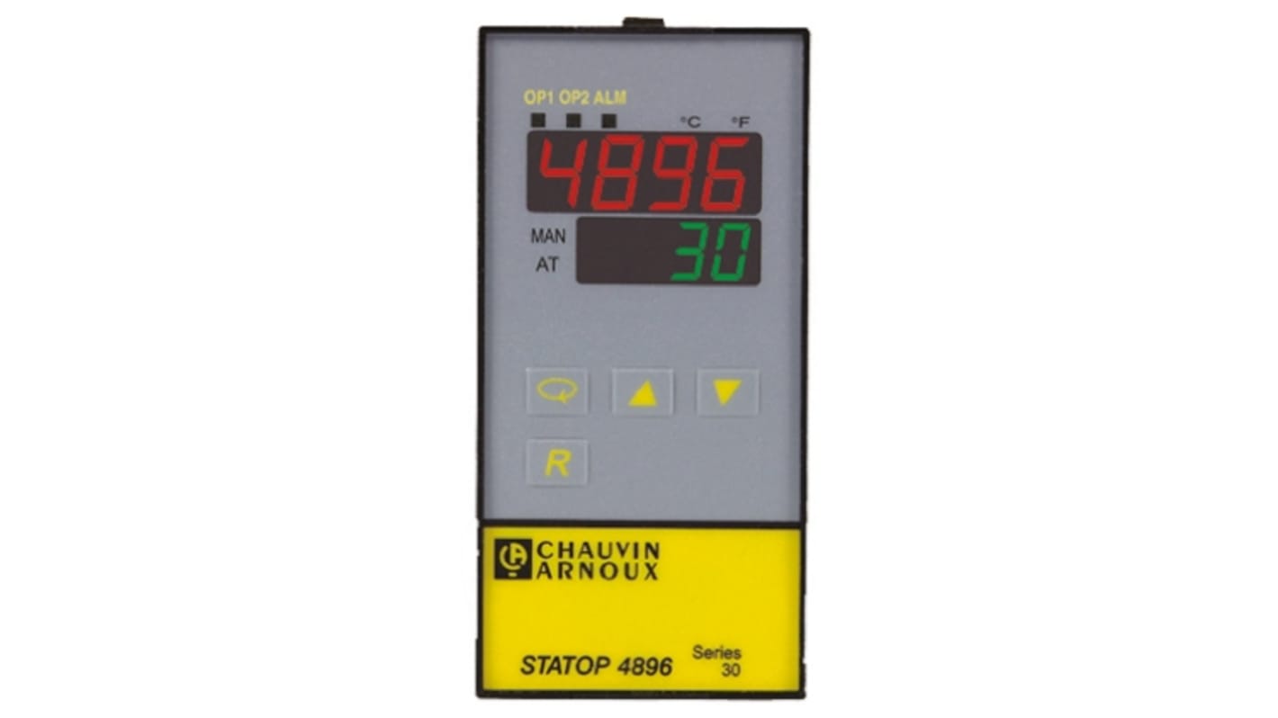 Pyro Controle STATOP 4896 PID Temperature Controller, 2 Output, 90 → 260 V ac Supply Voltage