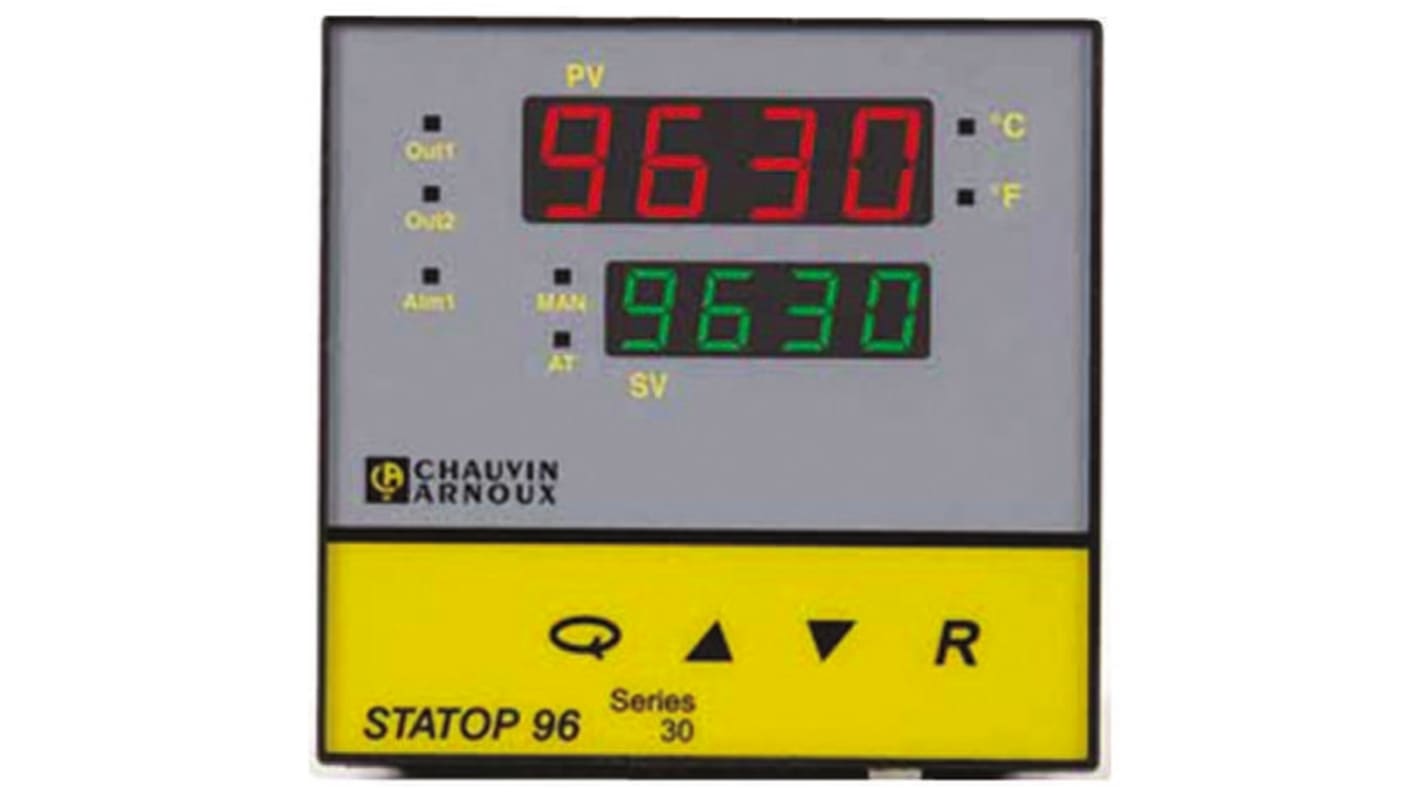 Pyro Controle STATOP 96 PID Temperature Controller, 1 Output, 90 → 260 V ac Supply Voltage