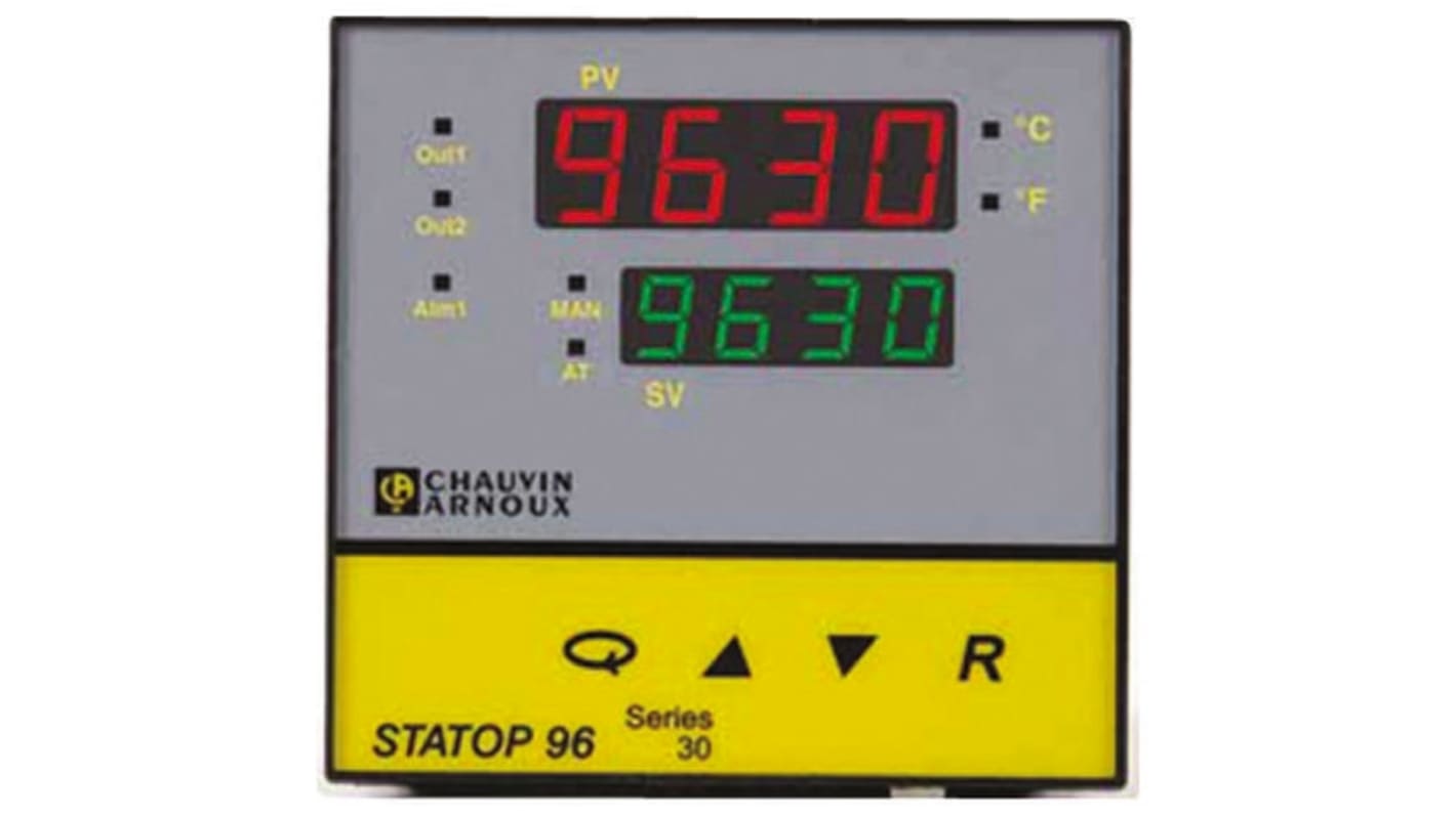 Termoregolatori PID Pyro Controle STATOP 96, 90 → 260 V c.a., 2 uscite