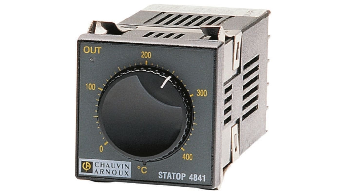 Pyro Controle STATOP Panel Mount On/Off Temperature Controller, 48 x 48 (1/16 DIN)mm 1 Input, 1 Output Relay, 200