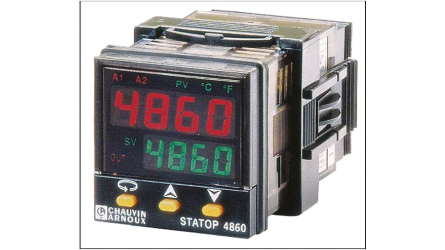Pyro Controle STATOP 4860 PID Temperature Controller, 1 Output, 90 → 260 V ac Supply Voltage