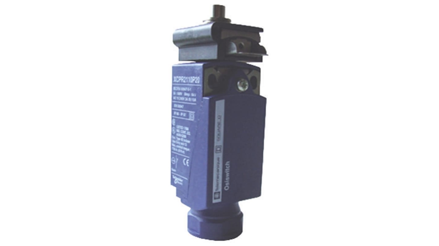Telemecanique Sensors XCPR Series Plunger Limit Switch, NO/NC, IP66, IP67, DP, Plastic Housing, 240V ac Max, 10A Max