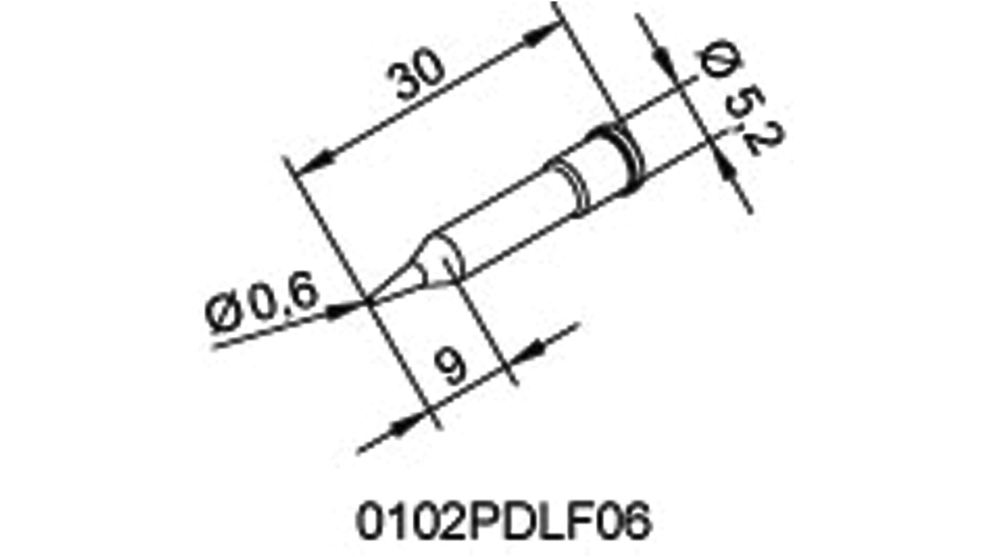 Ersa 0.6 mm Conical Soldering Iron Tip for use with i-Tool