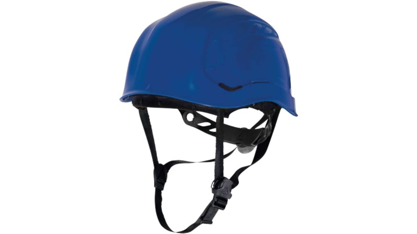 Delta Plus GRANITE PEAK Blue Safety Helmet with Chin Strap, Adjustable
