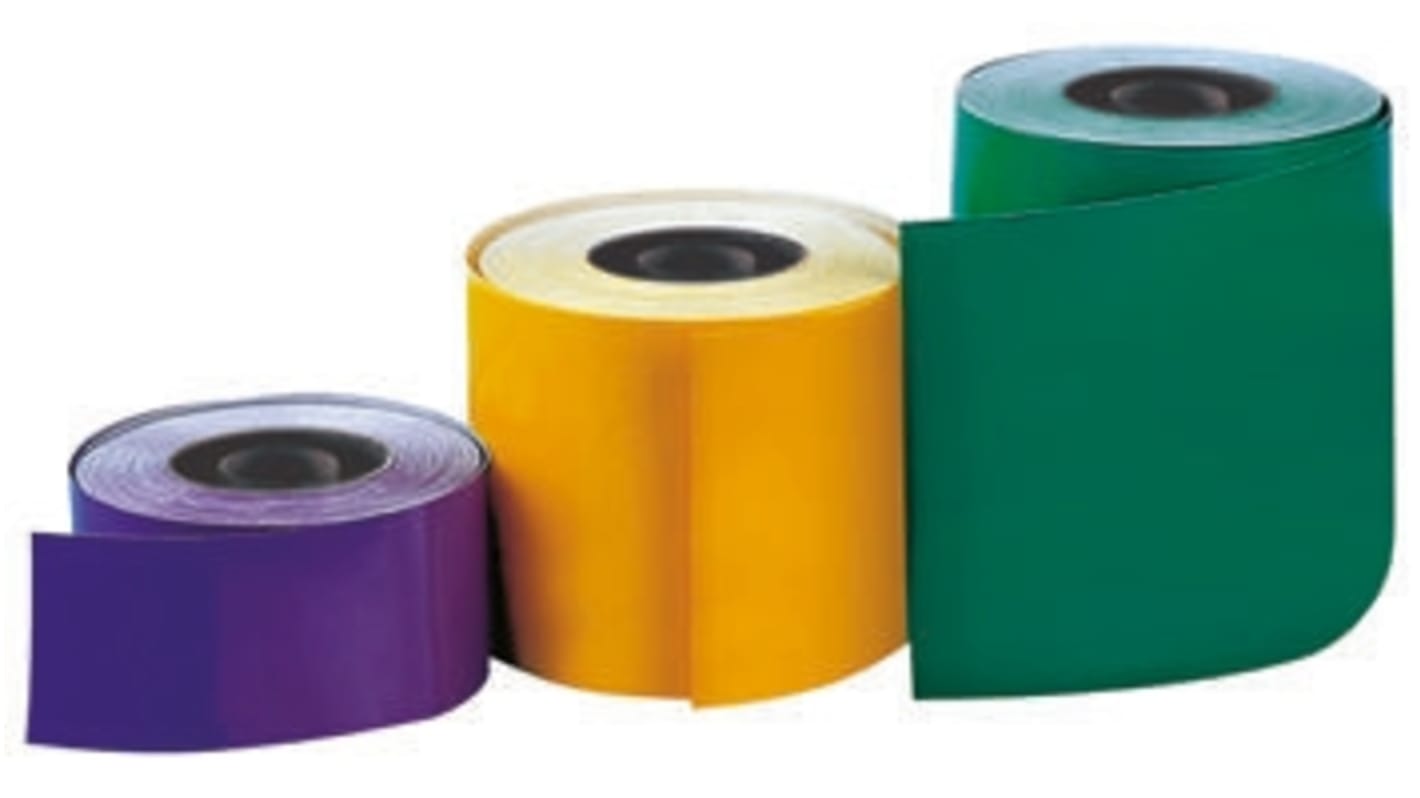 Brady B-7569 on White Continuous Vinyl Roll, 100 mm Width
