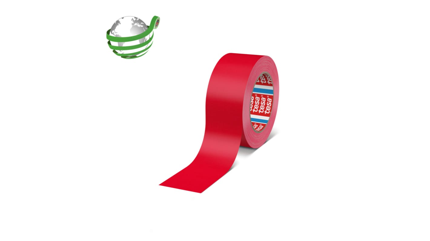 Tesa 4671 Pink Acrylic Coating Rubber Gaffa Duct Tape, 50mm x 25m, 0.28mm Thick