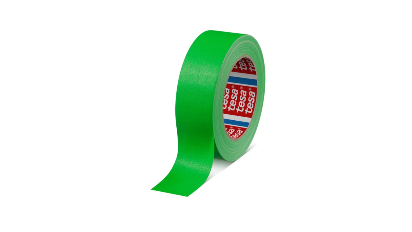 Tesa 4671 Green Acrylic Coating Rubber Gaffa Duct Tape, 50mm x 25m, 0.28mm Thick