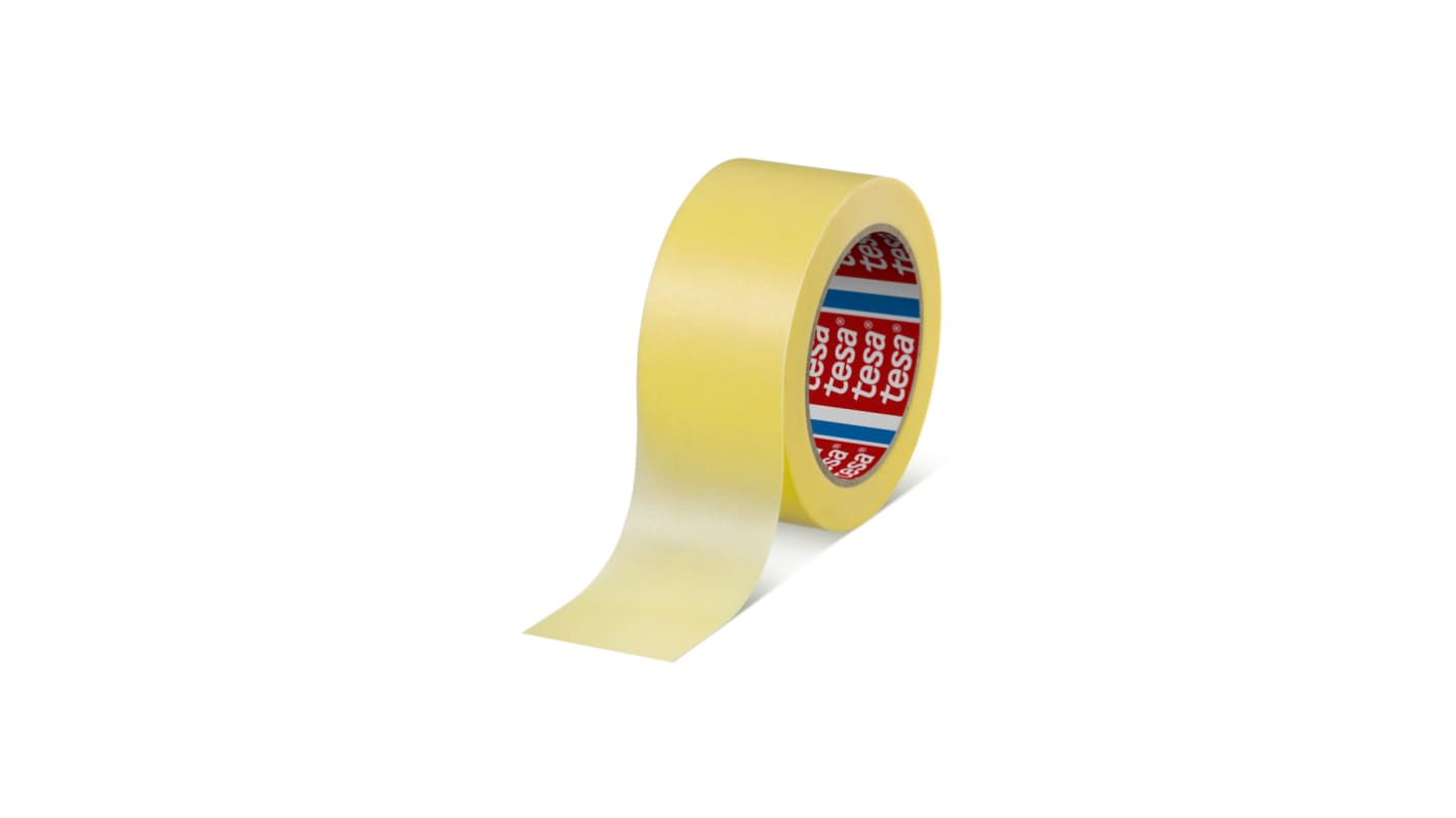 Cinta de enmascarar de Papel Tesa 04334-00047-00 de color Amarillo, 100mm x 50m