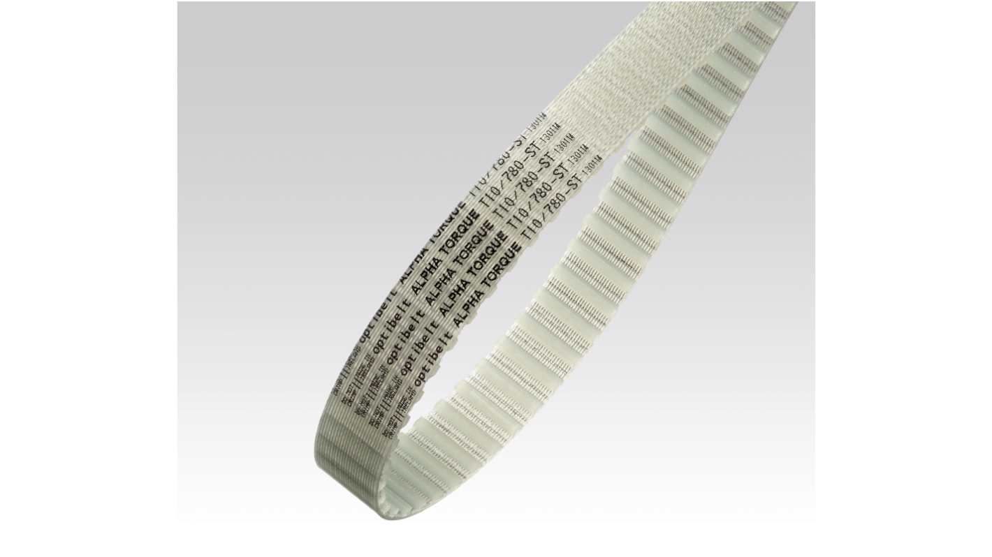 Cinghia sincrona OPTIBELT, 168 denti da 1.2mm, passo 5mm, dimensioni 840mm x 12mm, in Poliuretano