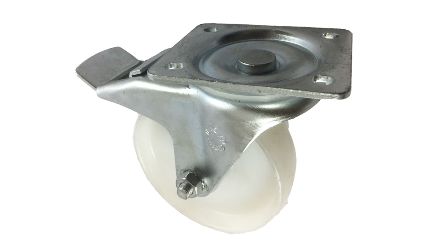 Flexello Braked Swivel Castor Wheel, 250kg Capacity, 100mm Wheel