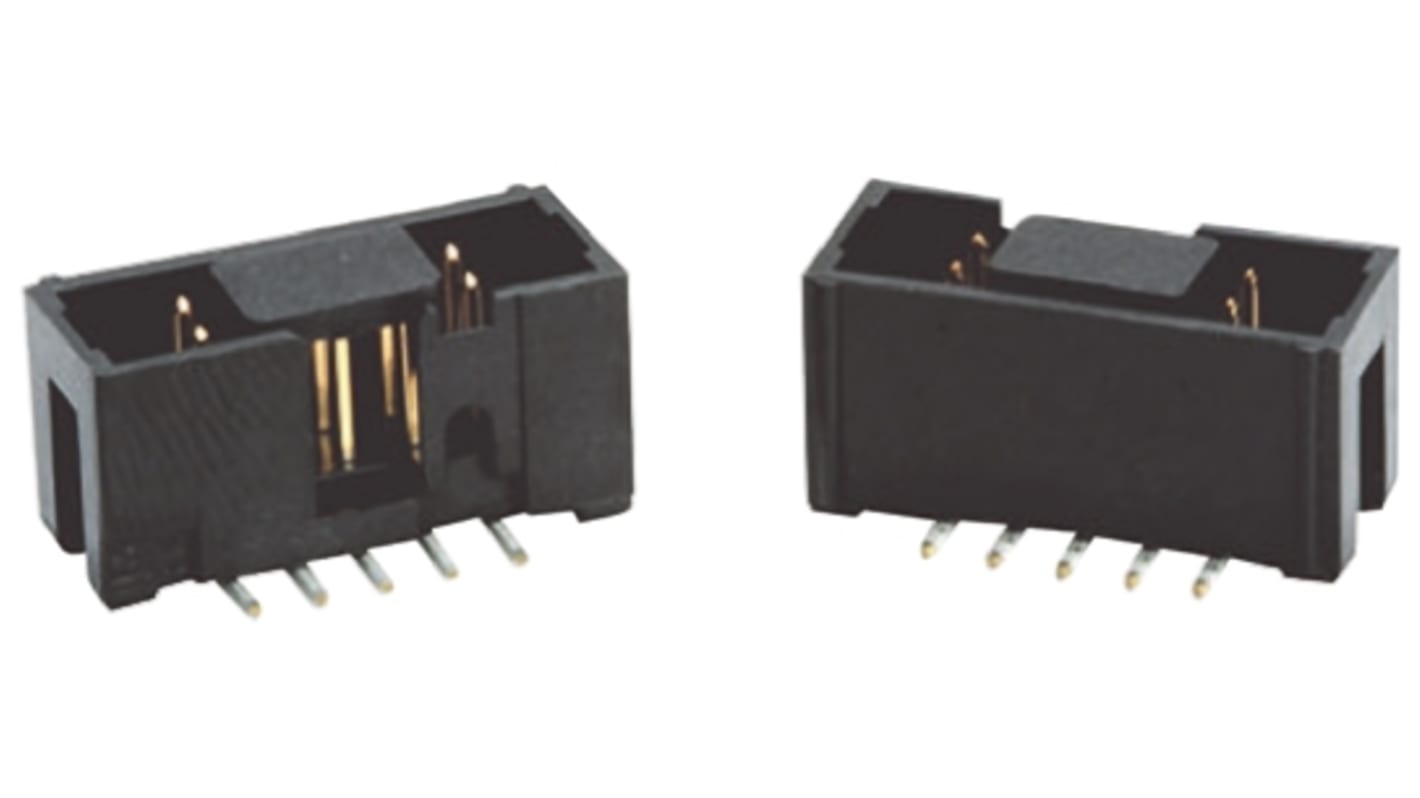 3M 2500 Series Straight Surface Mount PCB Header, 40 Contact(s), 2.54mm Pitch, 2 Row(s), Shrouded