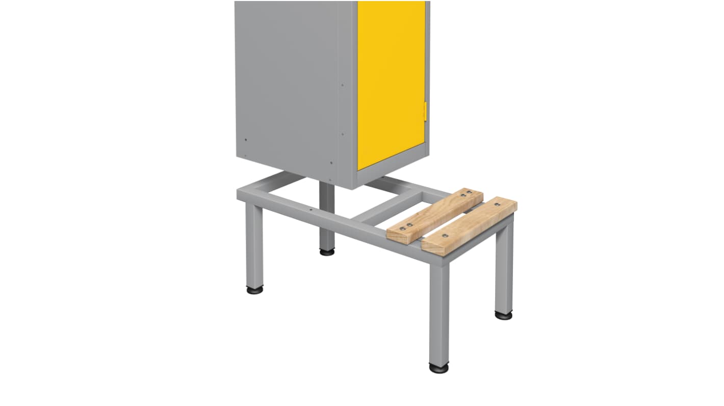 RS PRO No Steel Light Grey Locker, 800 mm x 450 mm
