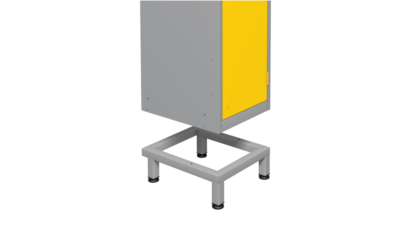 RS PRO No Steel Light Grey Locker, 150 mm x 300 mm x 450mm