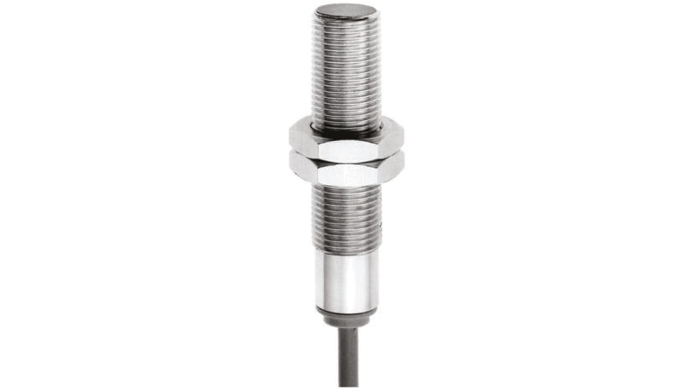 Baumer Inductive Threaded Barrel Proximity Sensor, M12, 2 mm Detection, 14 → 30 V dc