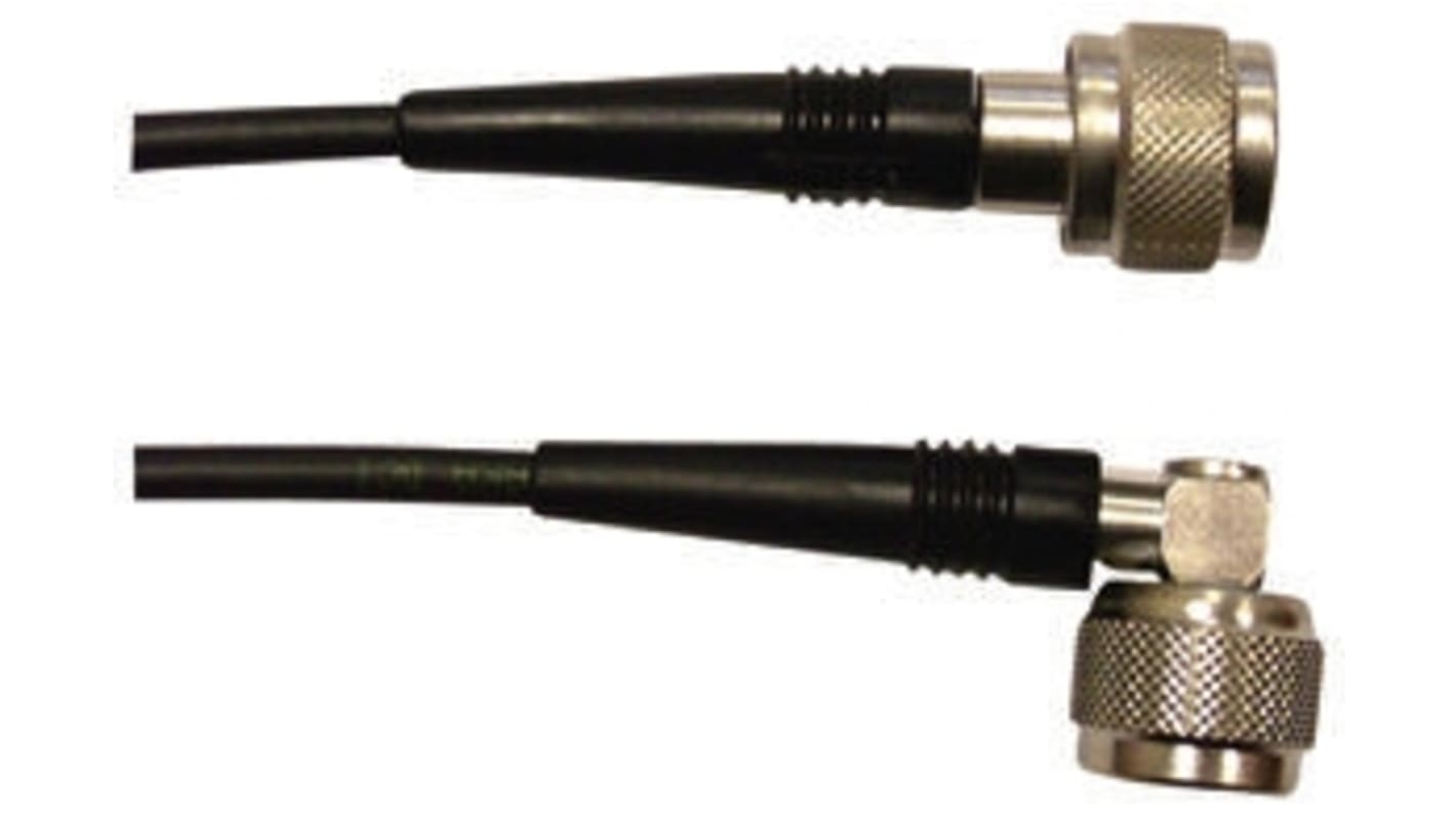 Radiall Male N Type to Male N Type Coaxial Cable, 500mm, RG142 Coaxial, Terminated