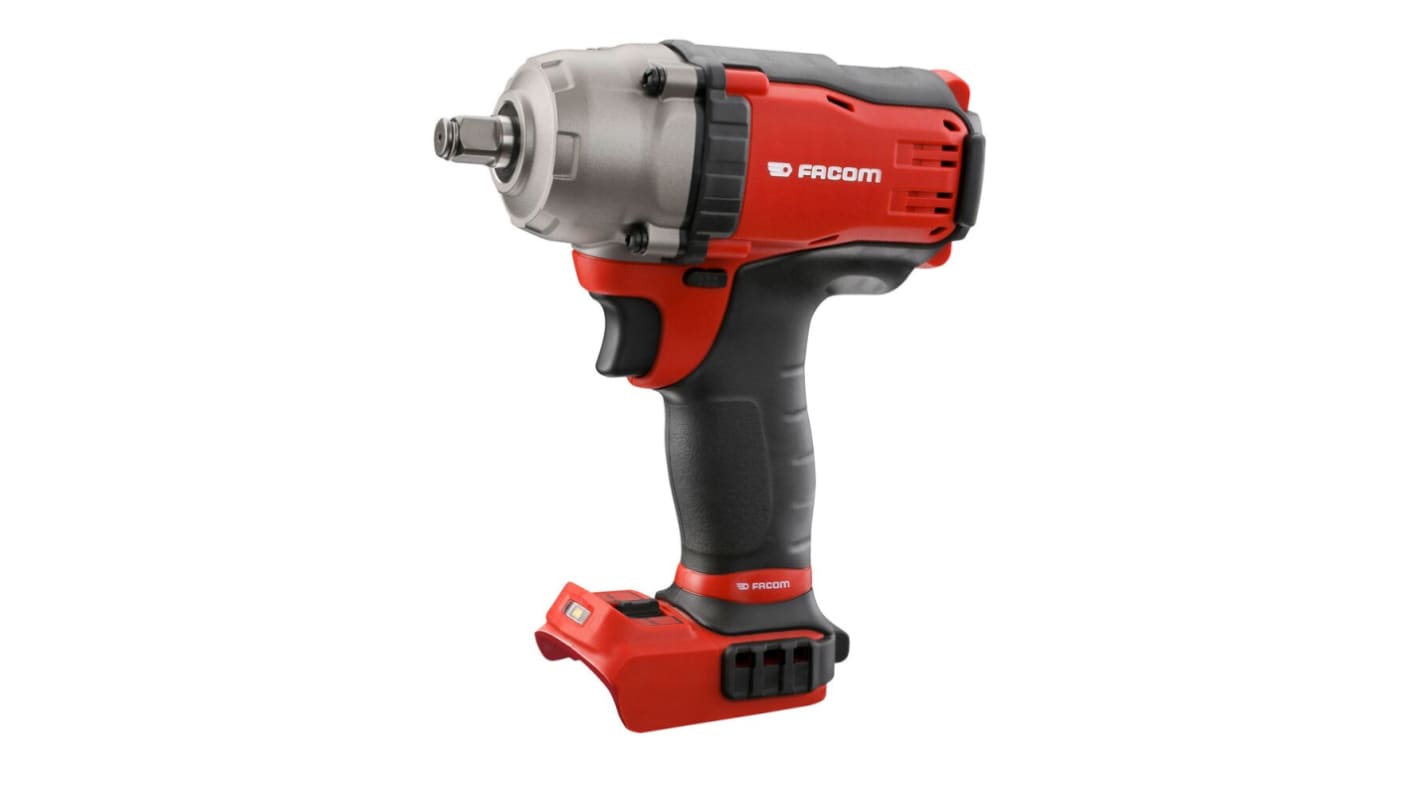 Facom 1/2 in 18V Cordless Impact Wrench, Euro Plug