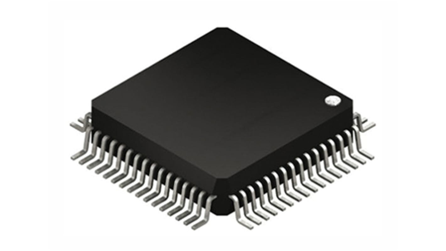 Controlador Ethernet, W7100A-64QFN, UART, MDI/MDIX, 10 Mbps, 100 Mbps, QFN, 64-Pines, 3.3 V dc