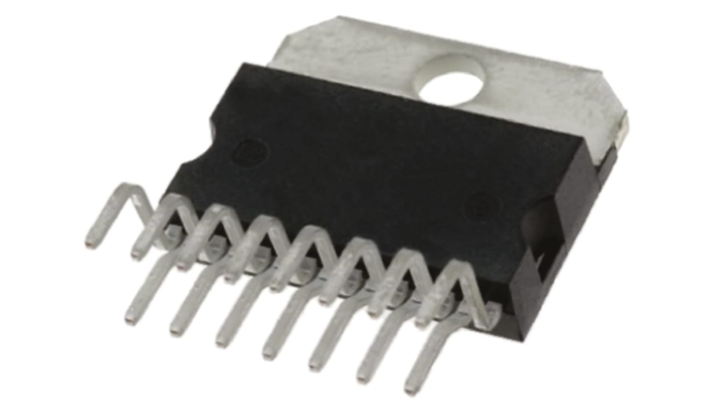 Amplificatore audio Classe A-B, Classe D STMicroelectronics, Stereo, 15 Pin, alim. singola, 15W, MULTIWATT V