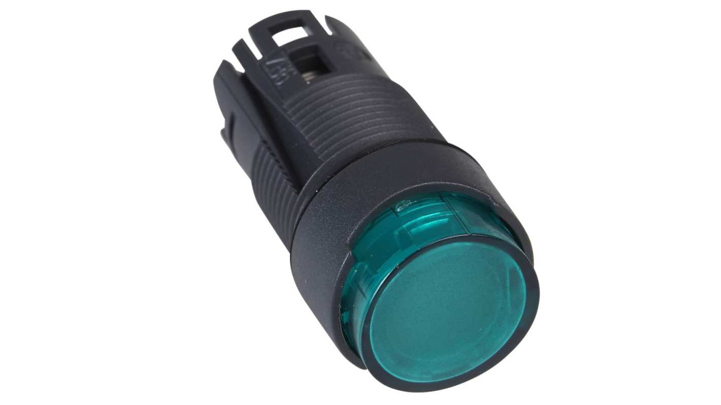 Schneider Electric Harmony XB6 Series Green Illuminated Spring Return Push Button Head, 16mm Cutout, IP65