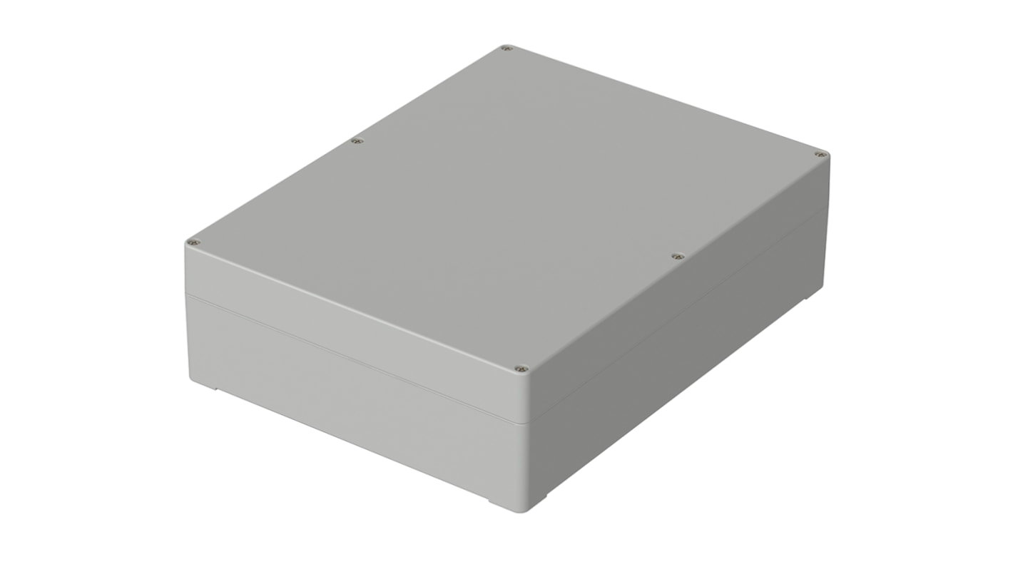 Bopla Euromas Series Light Grey ABS Enclosure, IP65, Light Grey Lid, 300 x 230 x 85mm