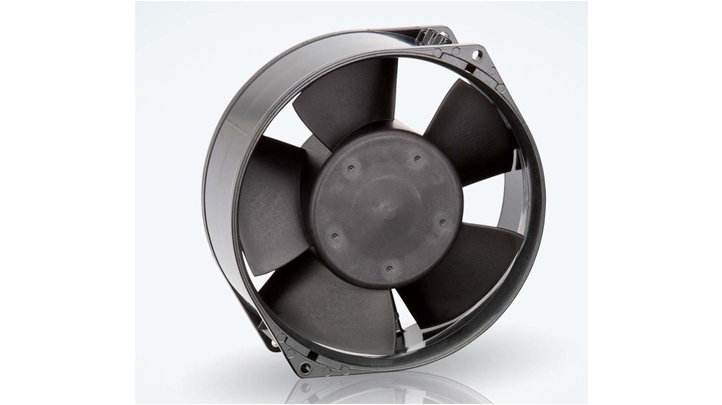 ebm-papst 7200 N Series Axial Fan, 24 V dc, DC Operation, 360m³/h, 12W, 500mA Max, IP20, 150 x 55mm